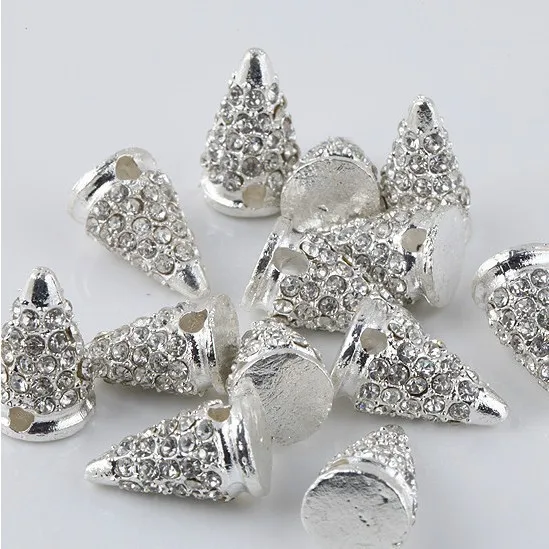 Wholesale Inlay Crystal Silver Plated Studs Punk Rivet Style Beads Findings To Bracelets Charm
Wholesale Inlay Crystal Silver Plated Studs Punk Rivet Style Beads Findings To Bracelets Charm