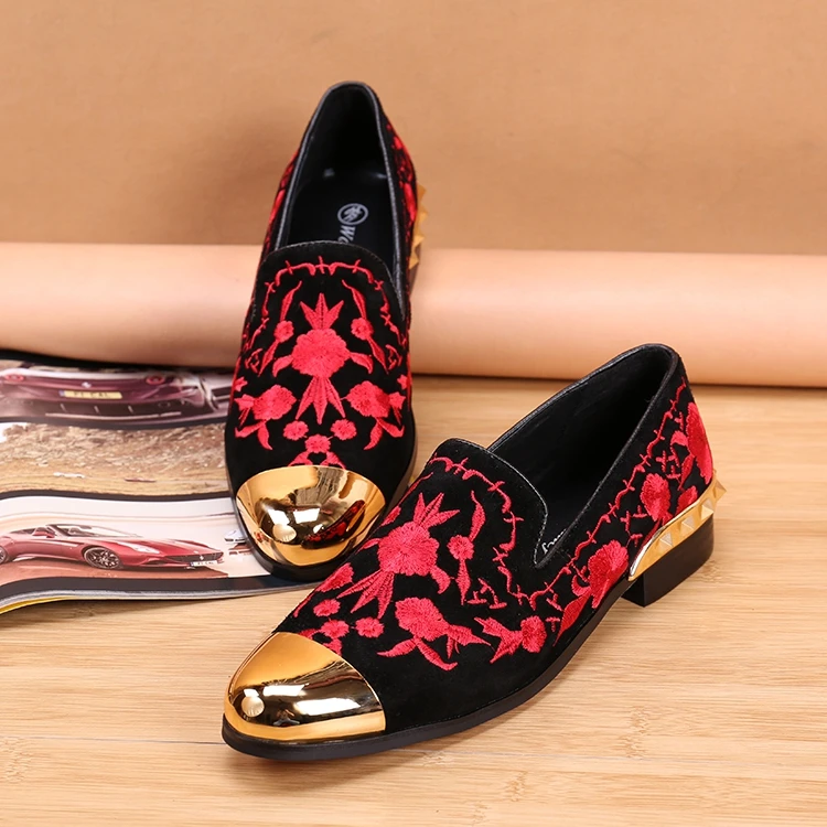 men shoes 2017 Italy fashion design men shoes spring metal toe dress loafers Embroidery printing floral men flats casual shoes
men shoes 2017 Italy fashion design men shoes spring metal toe dress loafers Embroidery printing floral men flats casual shoes