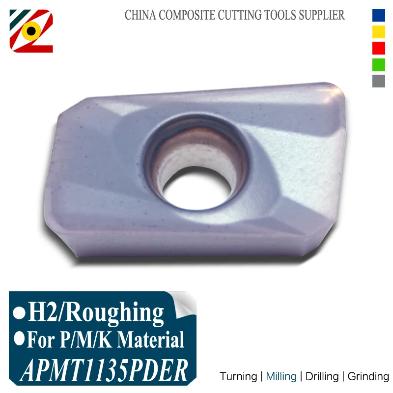 Фото EDGEV APMT1135 PDER H2 EP5250 APMT1135PDER мм карбидные режущие пластины для фрезы индексируемая