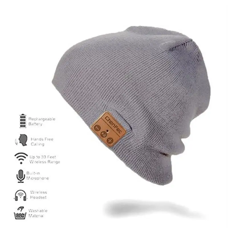 Bluetooth4.2 Beanie Hat Cap Wireless Bluetooth Headphone Headset Earphone Soft Warm Stereo Speaker Hands-free for man and woman
Bluetooth4.2 Beanie Hat Cap Wireless Bluetooth Headphone Headset Earphone Soft Warm Stereo Speaker Hands-free for man and woman