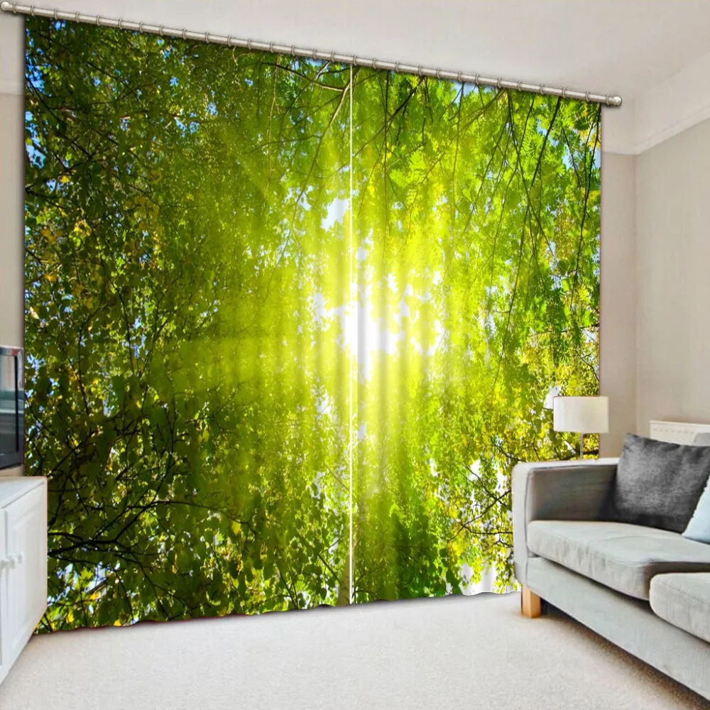 Blackout 3D Curtains For Windows Decoration forest sunlight Bedroom Living room Curtains Printing Green Curtain
Blackout 3D Curtains For Windows Decoration forest sunlight Bedroom Living room Curtains Printing Green Curtain