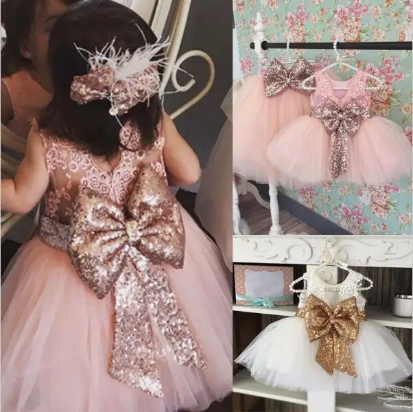 Baby Girls Wedding Dress Kids Girl Back Bow Sleeveless Lace Tulle Dress Flower Dress Princess Party Pageant Formal Dress 0-6Y
Baby Girls Wedding Dress Kids Girl Back Bow Sleeveless Lace Tulle Dress Flower Dress Princess Party Pageant Formal Dress 0-6Y