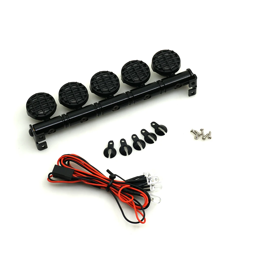 Сплав RC на крышу LED свет бар 5 прожектор для 1/10 Гусеничный автомобиль грузовик |