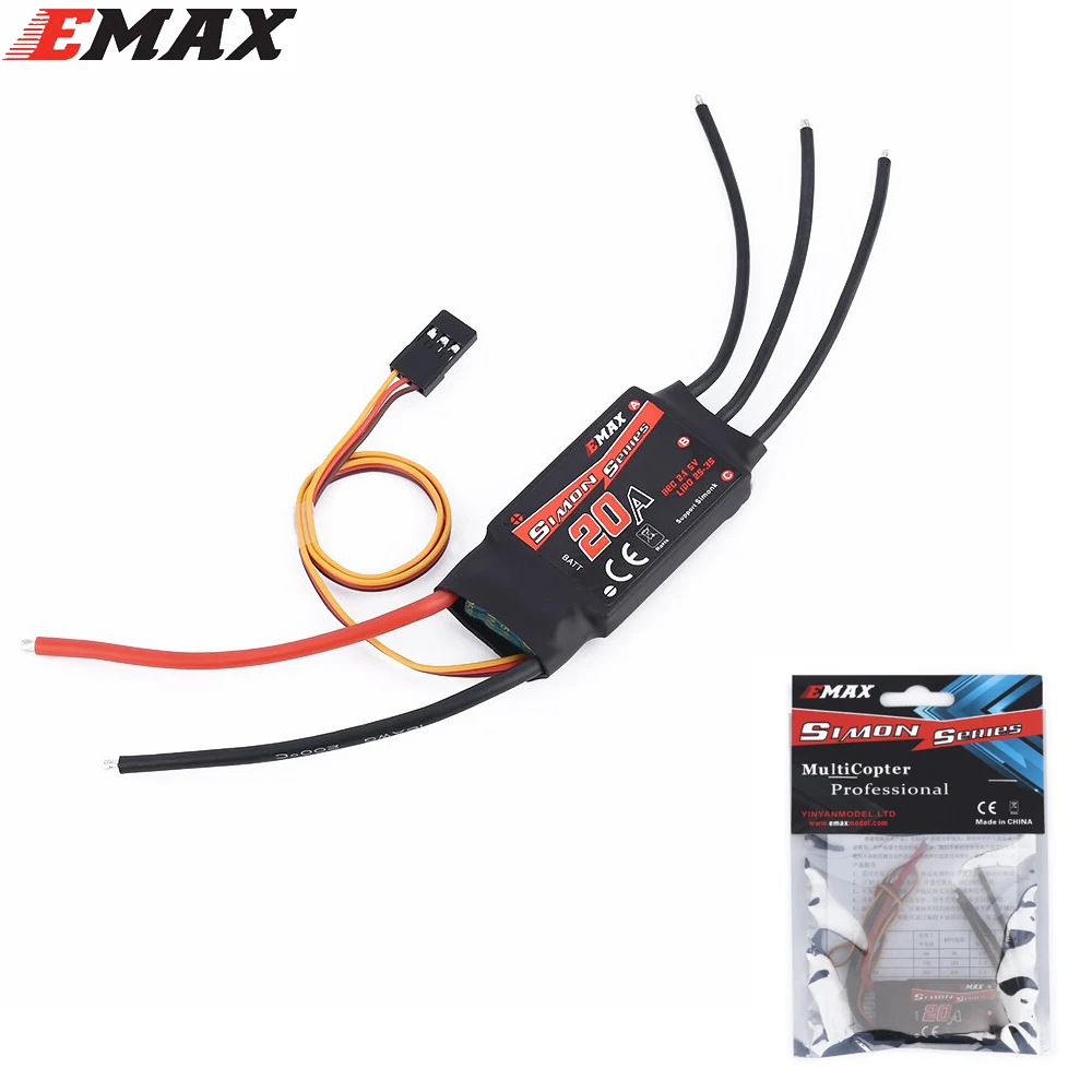 1 шт. Emax 20A SimonK бесщеточный электронный регулятор скорости ESC для квадрокоптера мультикоптера RC QAV250 280
1 шт. Emax 20A SimonK бесщеточный электронный регулятор скорости ESC для квадрокоптера мультикоптера RC QAV250 280
