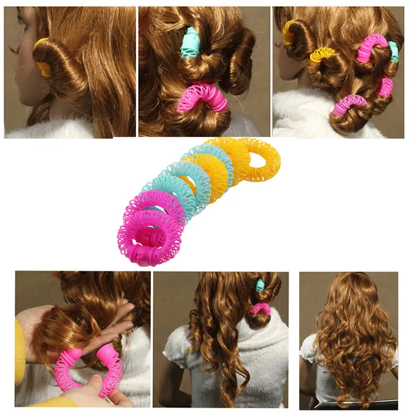 Фото 8 шт. женские ролики для волос волшебные щипцы укладки Спиральные - купить