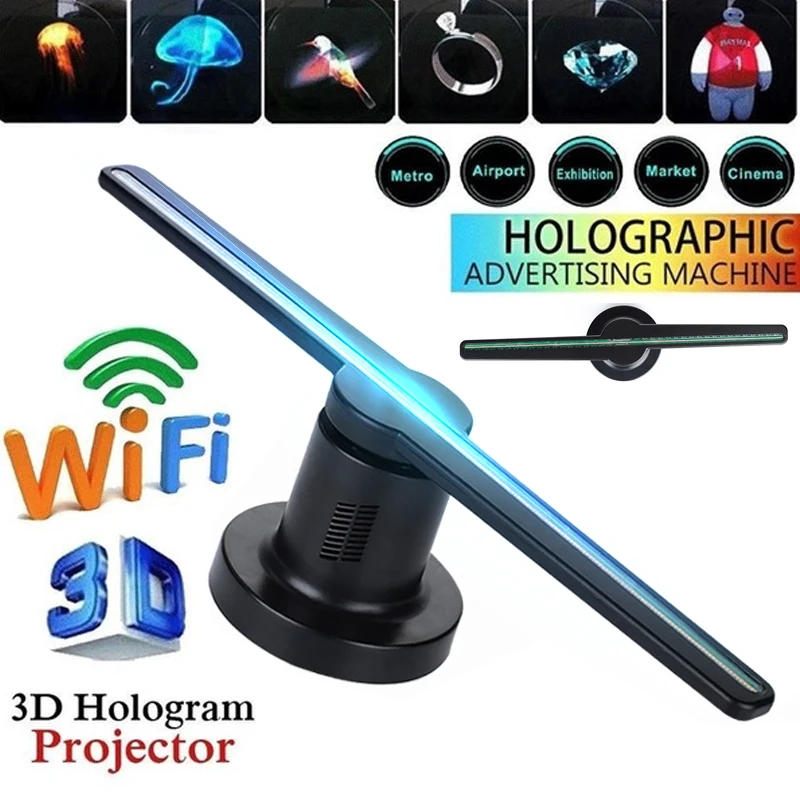 3D Hologram Projector Fan Wifi Holographic Funny Store Signs for Led Drop Shipping
3D Hologram Projector Fan Wifi Holographic Funny Store Signs for Led Drop Shipping