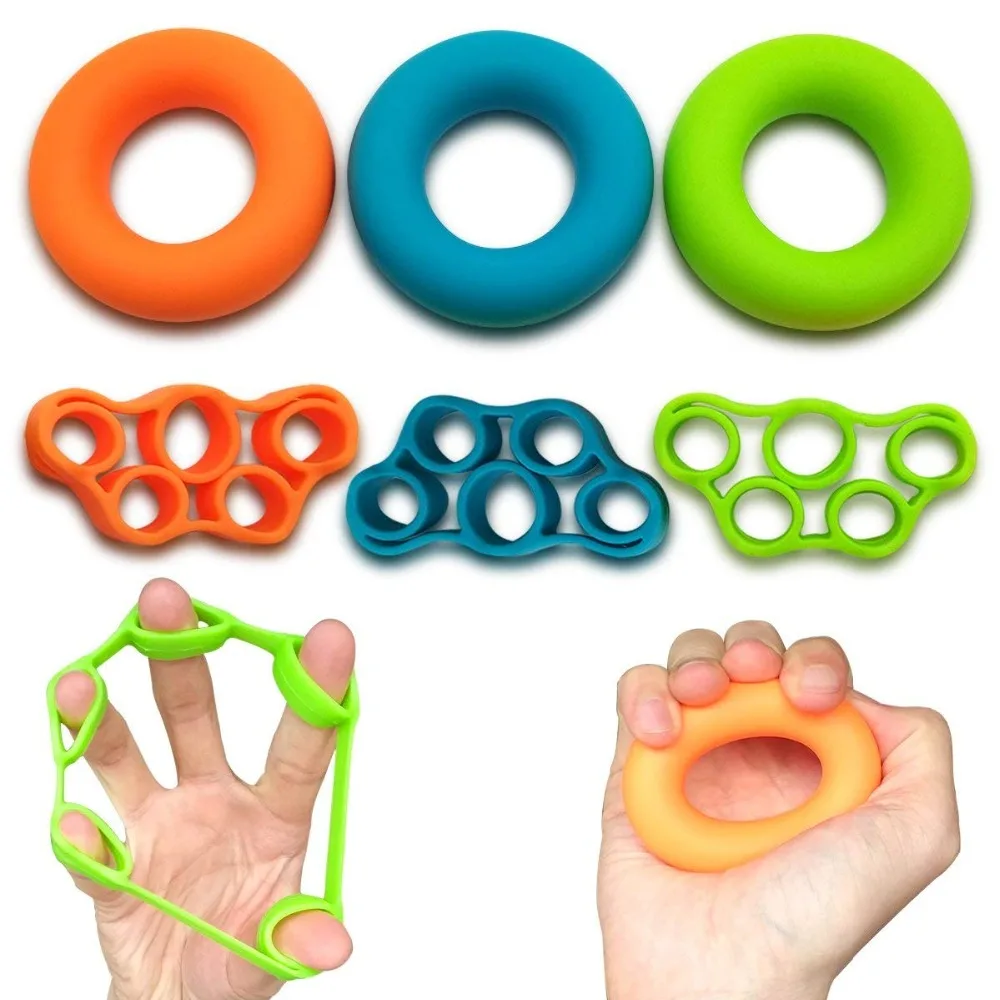 2pcs/lot Finger Resistance bands with Hand Grip Ring Expander rubber silicone elastic finger Fitness Trainer band +griping ring
2pcs/lot Finger Resistance bands with Hand Grip Ring Expander rubber silicone elastic finger Fitness Trainer band +griping ring