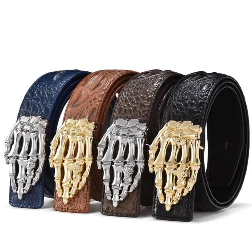 Leather Belts for Men Male Hand Skull Buckle Waistband Hot !New Arrival Men Trousers Belt Fashion Cowskin Belts for Men 110-125
Leather Belts for Men Male Hand Skull Buckle Waistband Hot !New Arrival Men Trousers Belt Fashion Cowskin Belts for Men 110-125
