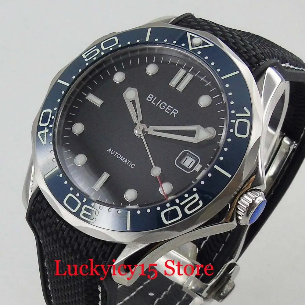 Sport Style 41mm Black Dial Blue Rotating Bezel With Luminous Dial Luminous Hand Automatic Men's Watch
Sport Style 41mm Black Dial Blue Rotating Bezel With Luminous Dial Luminous Hand Automatic Men's Watch