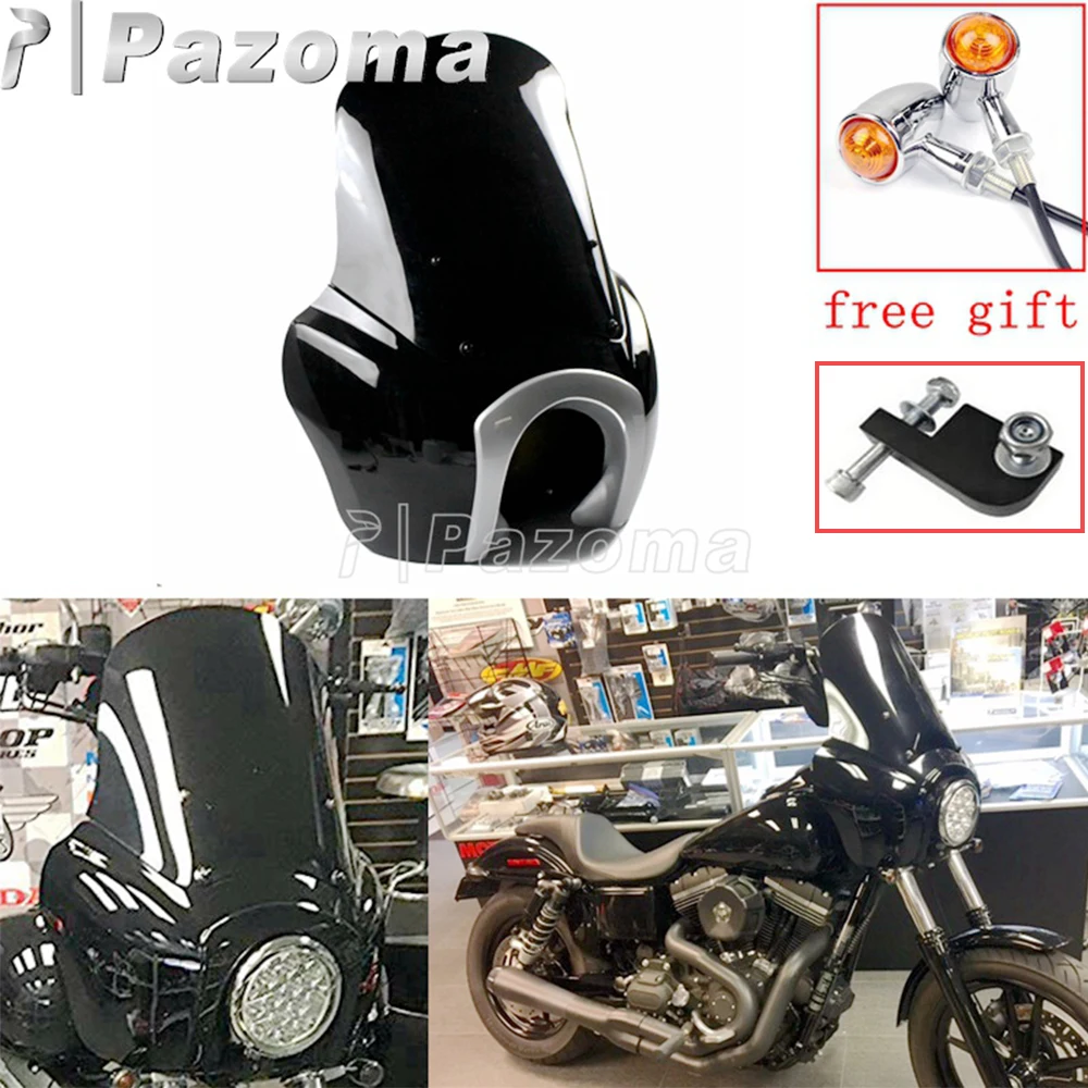 Chrome Motorbike Front Headlamp Mask Headlight Fairing Windscreen Deflect For Harley Dyna Custom Street Bob FXR FXDXT 2006-2017
Chrome Motorbike Front Headlamp Mask Headlight Fairing Windscreen Deflect For Harley Dyna Custom Street Bob FXR FXDXT 2006-2017