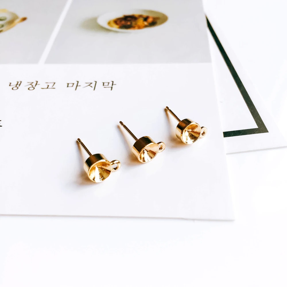 ZEROUP White K Gold Plated Stud Earrings Jewelry Component Accessories Diy Material Handmade 10pcs
ZEROUP White K Gold Plated Stud Earrings Jewelry Component Accessories Diy Material Handmade 10pcs