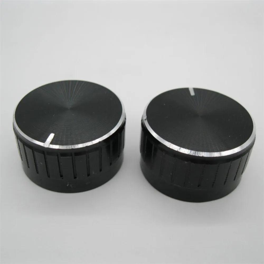 10pcs Volume Control Rotary Knobs black For 6mm Dia. Knurled Shaft Potentiometer Audio amplifier knob switch Size: 30MM x 17MM
10pcs Volume Control Rotary Knobs black For 6mm Dia. Knurled Shaft Potentiometer Audio amplifier knob switch Size: 30MM x 17MM