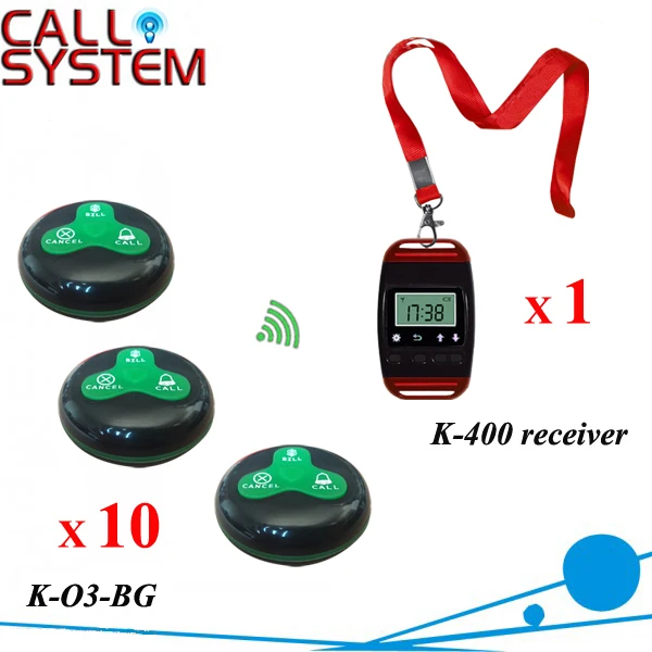 Restaurant Table Calling System K-400 watch pager with 10 buzzers for customer use
Restaurant Table Calling System K-400 watch pager with 10 buzzers for customer use