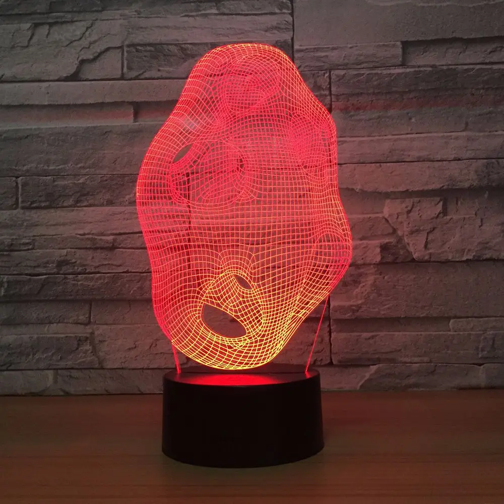 Creative 3D Led Abstract Grotesque Shapes Night Light Luminaria Home Decor Desk Lamp 7 Colors Change Lighting Mom's Day Gifts
Creative 3D Led Abstract Grotesque Shapes Night Light Luminaria Home Decor Desk Lamp 7 Colors Change Lighting Mom's Day Gifts