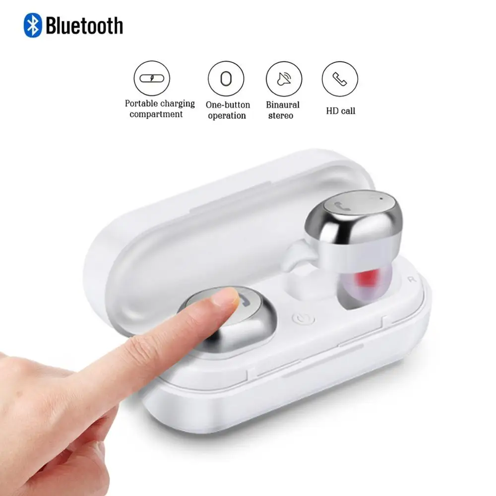 TWS Bluetooth Earphones Wireless M9 Sports Earphone Handsfree Cordless Mini EarbudsWith Mic Noise Canceling
TWS Bluetooth Earphones Wireless M9 Sports Earphone Handsfree Cordless Mini EarbudsWith Mic Noise Canceling