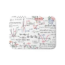Math Cheat Sheet Bath Mat 17