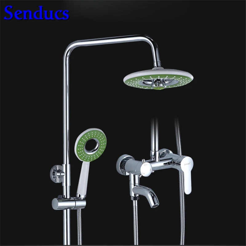 Senducs Polished Chrome Shower Set Round Shower System of Quality Brass Shower Body Faucet Hot Sale Chrome Shower Set
Senducs Polished Chrome Shower Set Round Shower System of Quality Brass Shower Body Faucet Hot Sale Chrome Shower Set