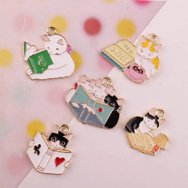10pcs Look book Cats Enamel Charms Drop Oil Cartoon Animal Pandents Fit Earrings Necklace DIY Jewelry Material Ornament YZ446
10pcs Look book Cats Enamel Charms Drop Oil Cartoon Animal Pandents Fit Earrings Necklace DIY Jewelry Material Ornament YZ446