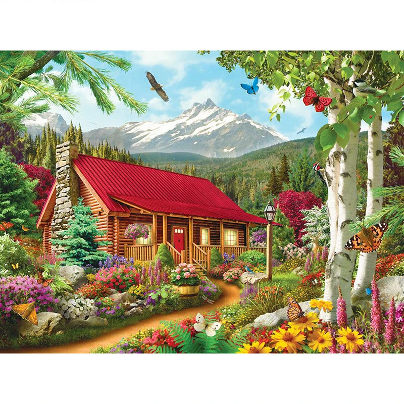 5D DIY Diamond embroidery Suburban restaurant Square diamond Painting Cross Stitch Rhinestone Mosaic decoration gift
5D DIY Diamond embroidery Suburban restaurant Square diamond Painting Cross Stitch Rhinestone Mosaic decoration gift