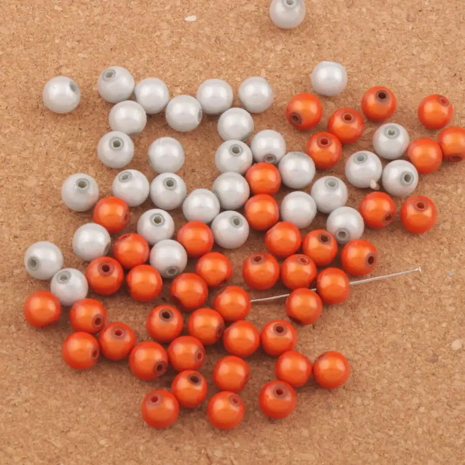 110pcs 8mm White/Orange Round Acrylic 3D Illusion Miracle Loose Spacer Beads L3036
110pcs 8mm White/Orange Round Acrylic 3D Illusion Miracle Loose Spacer Beads L3036