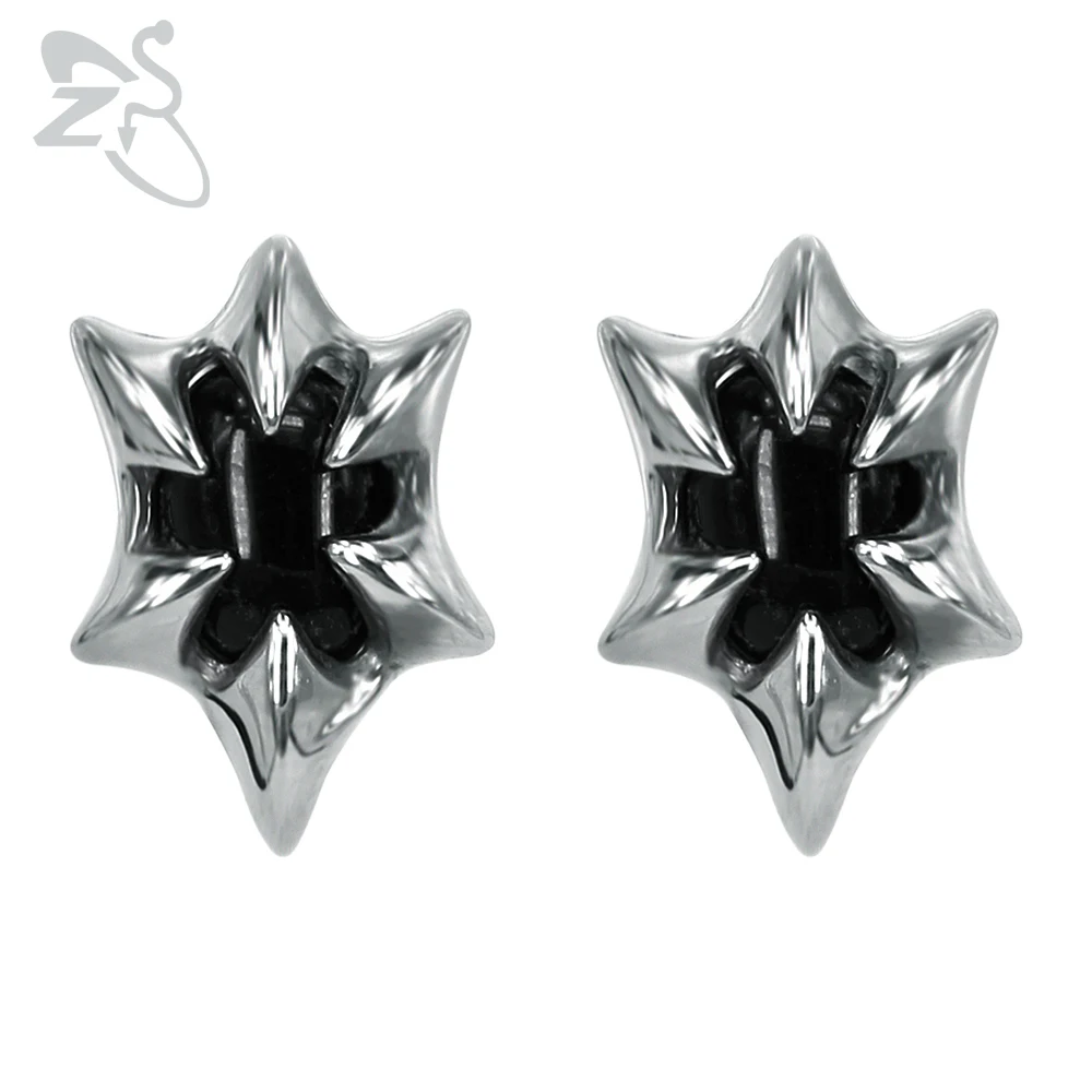 ZS Punk Stud Earrings for Men Black Stone Brincos Prongs Stainless Steel Tattoos Punk Earring Piercing Jewelry Hip Hop Earring
ZS Punk Stud Earrings for Men Black Stone Brincos Prongs Stainless Steel Tattoos Punk Earring Piercing Jewelry Hip Hop Earring