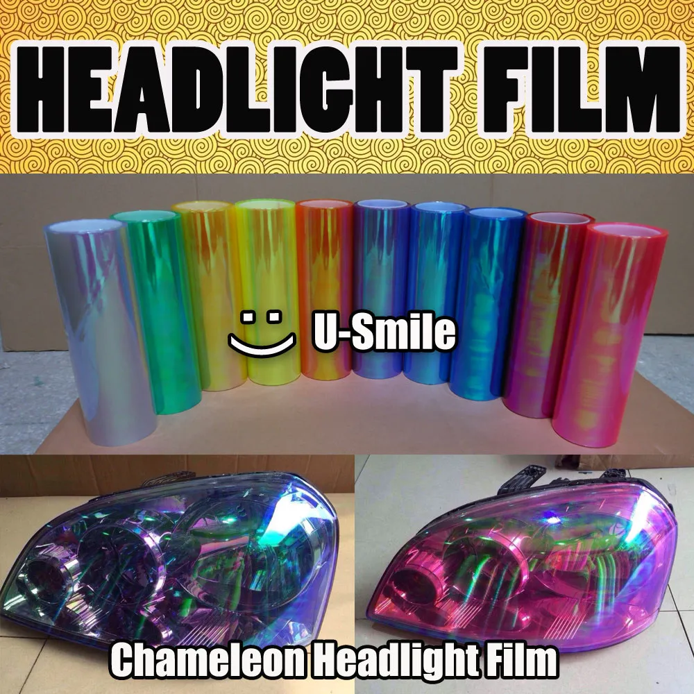 36 Rolls/Lot Rainbow Chameleon Headlight Vinyl Chameleon Taillight Film Car Lamp Tint Wrap
36 Rolls/Lot Rainbow Chameleon Headlight Vinyl Chameleon Taillight Film Car Lamp Tint Wrap