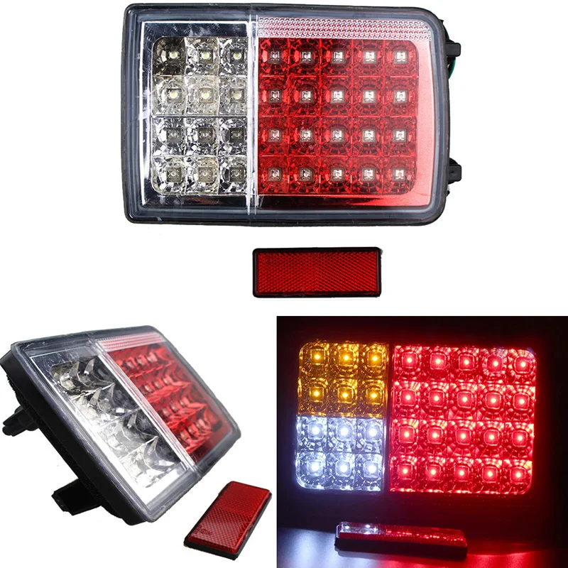 1 Pair 32 LED Trailer Truck Tail Lights Turn Signal Lights Side Lamp for 12V Vehicle Auto Tractor Red Yellow White
1 Pair 32 LED Trailer Truck Tail Lights Turn Signal Lights Side Lamp for 12V Vehicle Auto Tractor Red Yellow White