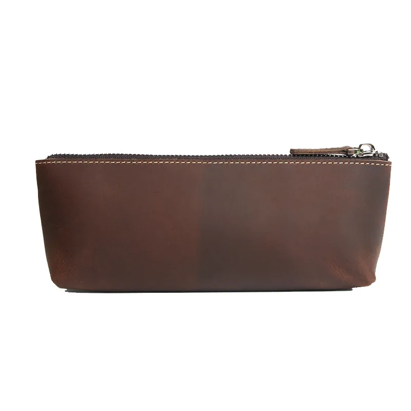 Genuine Leather School Pencil Case for Boys Crazy Horse Pen Bag Large Cow Leather Pencilcase Stationery Pouch Box Supplies
Genuine Leather School Pencil Case for Boys Crazy Horse Pen Bag Large Cow Leather Pencilcase Stationery Pouch Box Supplies