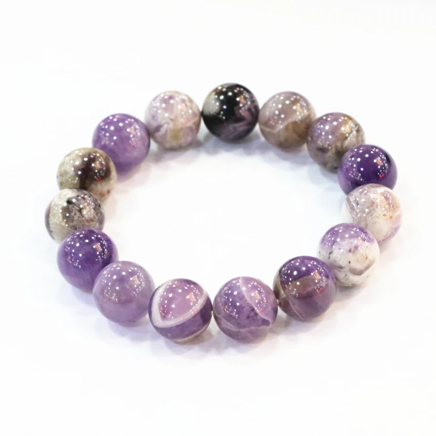 Charms Purple Beaded Bracelets Natural Round Beads Amethysts Stone Quartz 14mm Bangle For Women Stretch Bracelet 7.5inch B3282
Charms Purple Beaded Bracelets Natural Round Beads Amethysts Stone Quartz 14mm Bangle For Women Stretch Bracelet 7.5inch B3282