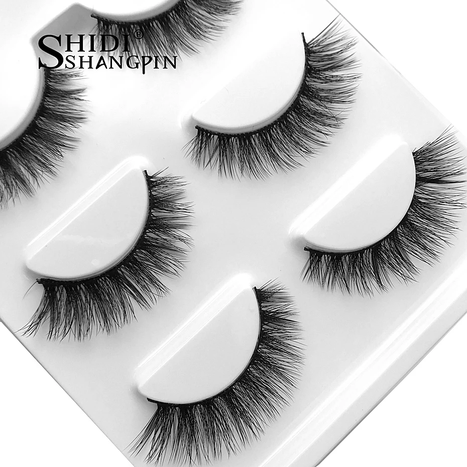 SHIDISHANGPIN 3d mink eyelashes hand made makeup false eyelashes natural long eyelash extension 1 box 3 pairs eyelash X08
SHIDISHANGPIN 3d mink eyelashes hand made makeup false eyelashes natural long eyelash extension 1 box 3 pairs eyelash X08