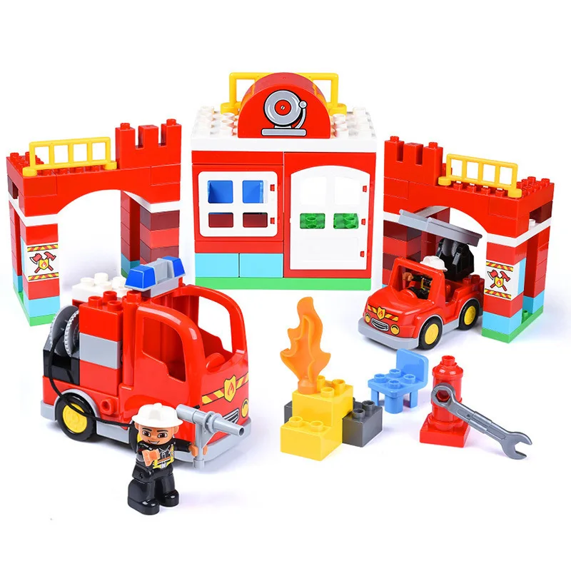 Big Size City Fire Department Firemen With Diy Bricks Hobbies Toys For Baby Children Brithday Gifts
Big Size City Fire Department Firemen With Diy Bricks Hobbies Toys For Baby Children Brithday Gifts