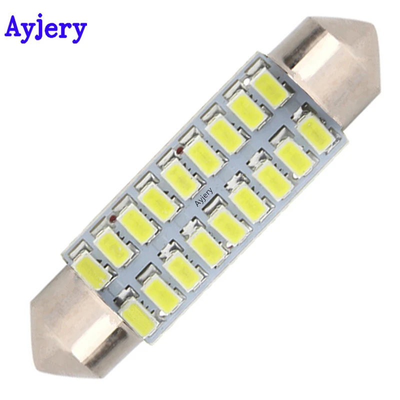 AYJERY 20 шт. 12 светодиодный C5W LED 31 мм/36 мм/39 мм/41 мм белый 3014 18 SMD гирлянда купольсветильник пы для освесветильник салона номерного знака светильн...
AYJERY 20 шт. 12 светодиодный C5W LED 31 мм/36 мм/39 мм/41 мм белый 3014 18 SMD гирлянда купольсветильник пы для освесветильник салона номерного знака светильн...