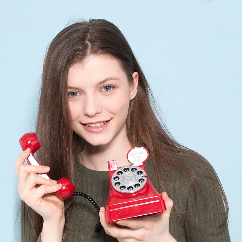 1PC Creative Children Gift Retro Shooting Props Telephone Shaped Plastic Cartoon Money Saving Box Case Coins Piggy Bank
1PC Creative Children Gift Retro Shooting Props Telephone Shaped Plastic Cartoon Money Saving Box Case Coins Piggy Bank