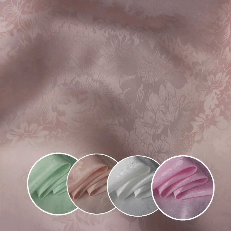 16 momme rose jacquard re-crepe silk fabric high-grade dress dress Sangbo satin peach pattern DIY clothing materials ZY0506
16 momme rose jacquard re-crepe silk fabric high-grade dress dress Sangbo satin peach pattern DIY clothing materials ZY0506
