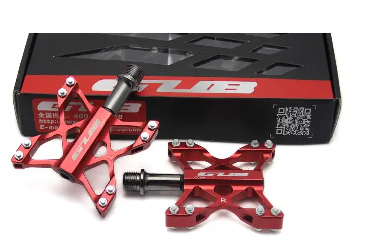 GUB GC009 Ultralight Pedals MTB BMX Mountain Pedals Bike Bicycle Cycling 3 Bearings Platform Pedals CNC AL6061+ Cr-Mo Axis 240g
GUB GC009 Ultralight Pedals MTB BMX Mountain Pedals Bike Bicycle Cycling 3 Bearings Platform Pedals CNC AL6061+ Cr-Mo Axis 240g
