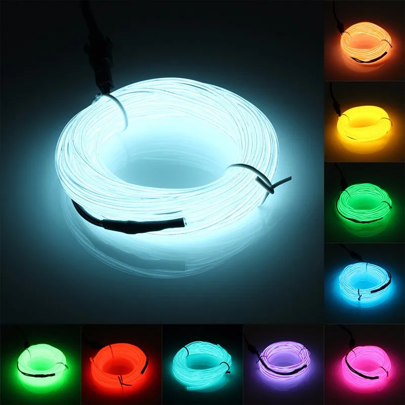 5M garland Neon Light Party Christmas Decoration outdoor Flexible EL Wire Rope Tube Waterproof LED Strip With Controller
5M garland Neon Light Party Christmas Decoration outdoor Flexible EL Wire Rope Tube Waterproof LED Strip With Controller