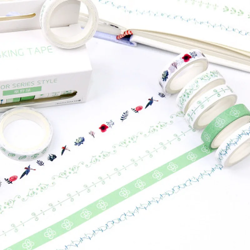 10Rolls/Set Washi Tape Set Cute Stationery Masking Tape Japanese Tapes Stationery Wild Green Washi Tapes Kawaii School Supplies
10Rolls/Set Washi Tape Set Cute Stationery Masking Tape Japanese Tapes Stationery Wild Green Washi Tapes Kawaii School Supplies