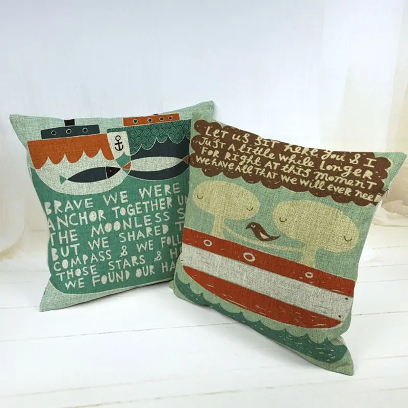 45*45cm Cartoon Cushion Cover Fashion Cotton Linen Decorative Cushion Covers Throw Pillow Covers
45*45cm Cartoon Cushion Cover Fashion Cotton Linen Decorative Cushion Covers Throw Pillow Covers
