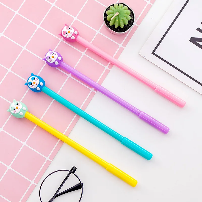 36 pcs/lot Owl gel pens for writing Cute 0.5mm black ink Signature pen material escolar stationery gift school supplies
36 pcs/lot Owl gel pens for writing Cute 0.5mm black ink Signature pen material escolar stationery gift school supplies