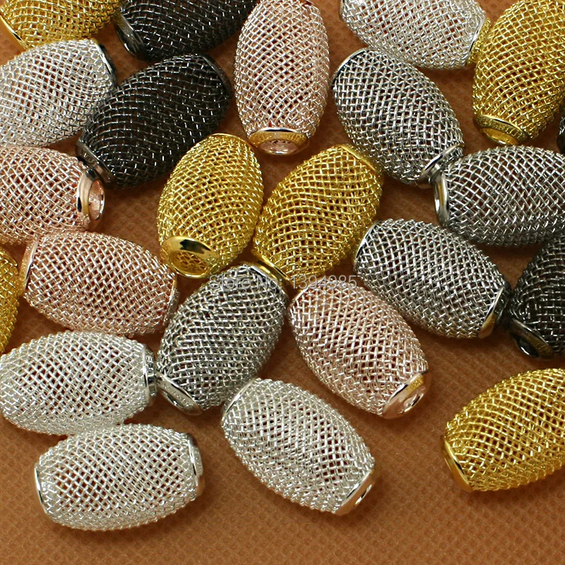20pcs/lot 14x22mm Oval Large Hole Mesh Net Metal Spacer Beads for DIY European Charms Craft Bracelet Necklace Jewelry Findings
20pcs/lot 14x22mm Oval Large Hole Mesh Net Metal Spacer Beads for DIY European Charms Craft Bracelet Necklace Jewelry Findings