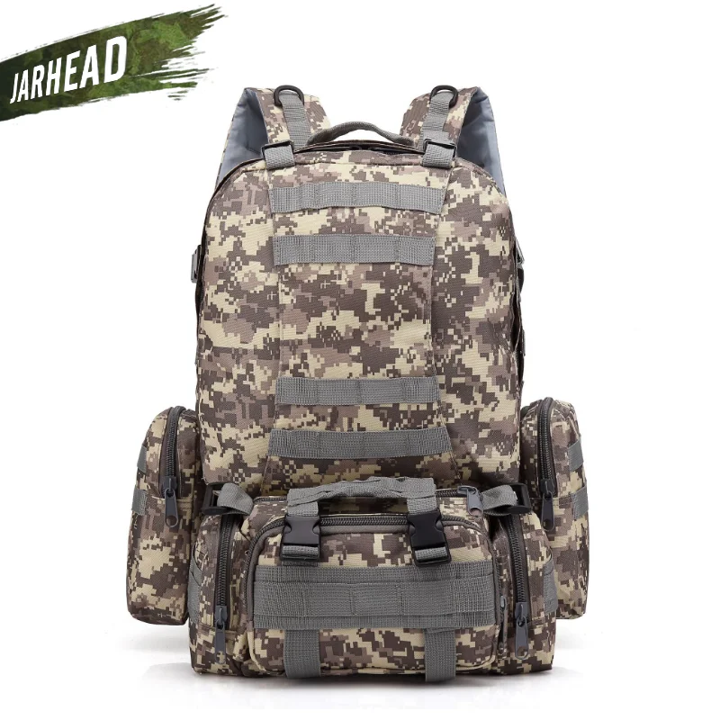 55L Molle Large Tactical Assault Camouflage Backpack Outdoor Military Rucksacks Camping Hiking Bag Travel Hunting Knapsack
55L Molle Large Tactical Assault Camouflage Backpack Outdoor Military Rucksacks Camping Hiking Bag Travel Hunting Knapsack