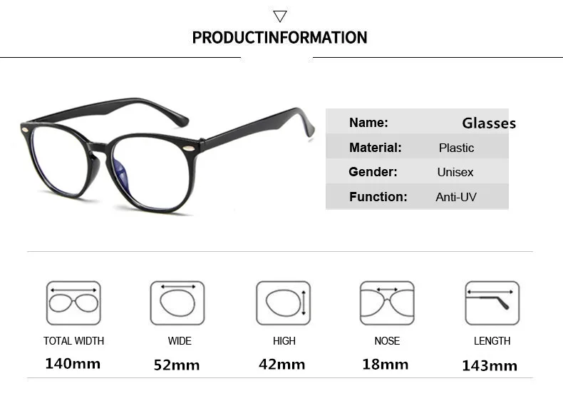 Higodoy Vintage Transparent Eyeglasses Plastic Frame Men Women Spectacle Myopia Round Glasses Clear Frame Computer Eyeware
Higodoy Vintage Transparent Eyeglasses Plastic Frame Men Women Spectacle Myopia Round Glasses Clear Frame Computer Eyeware