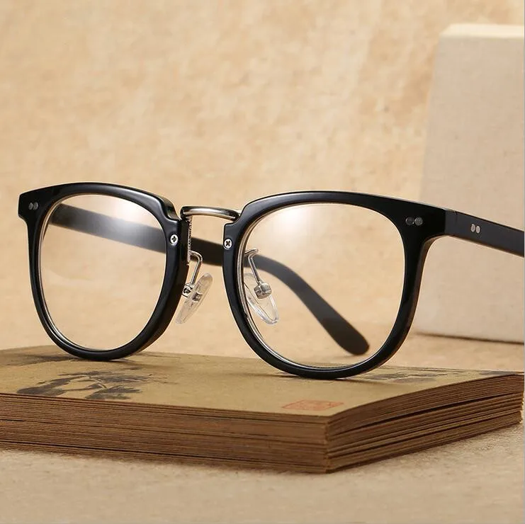 Vintage Retro Eyeglasses Frames Rivet Eye Glasses Frame With Clear Lens Oversized oculos de grau
Vintage Retro Eyeglasses Frames Rivet Eye Glasses Frame With Clear Lens Oversized oculos de grau