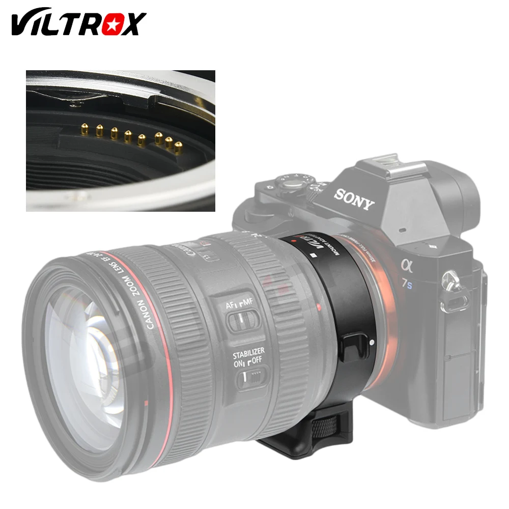 Viltrox EF-NEX IV Auto Focus Camera lens Adapter Ring for Canon EOS EF EF-S lens Mount adapter to Sony E NEX Full Frame A6000 A7
Viltrox EF-NEX IV Auto Focus Camera lens Adapter Ring for Canon EOS EF EF-S lens Mount adapter to Sony E NEX Full Frame A6000 A7