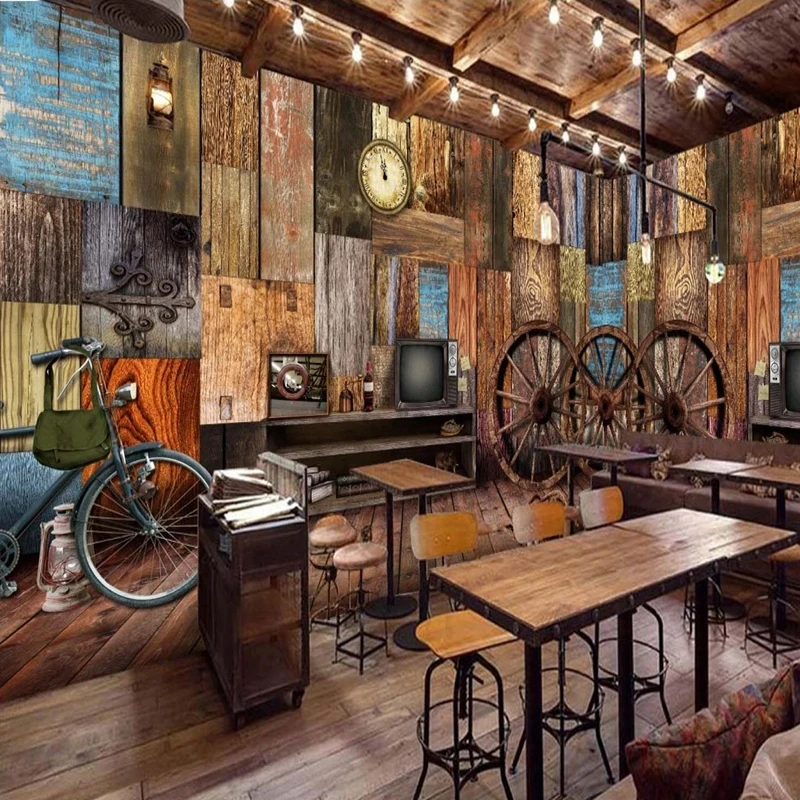 Retro Wooden Wheel Mural Wallpaper Restaurant Bar KTV Self-Adhesive Waterproof Canvas Backdrop Wall Photo Wall Papers 3D Sticker
Retro Wooden Wheel Mural Wallpaper Restaurant Bar KTV Self-Adhesive Waterproof Canvas Backdrop Wall Photo Wall Papers 3D Sticker