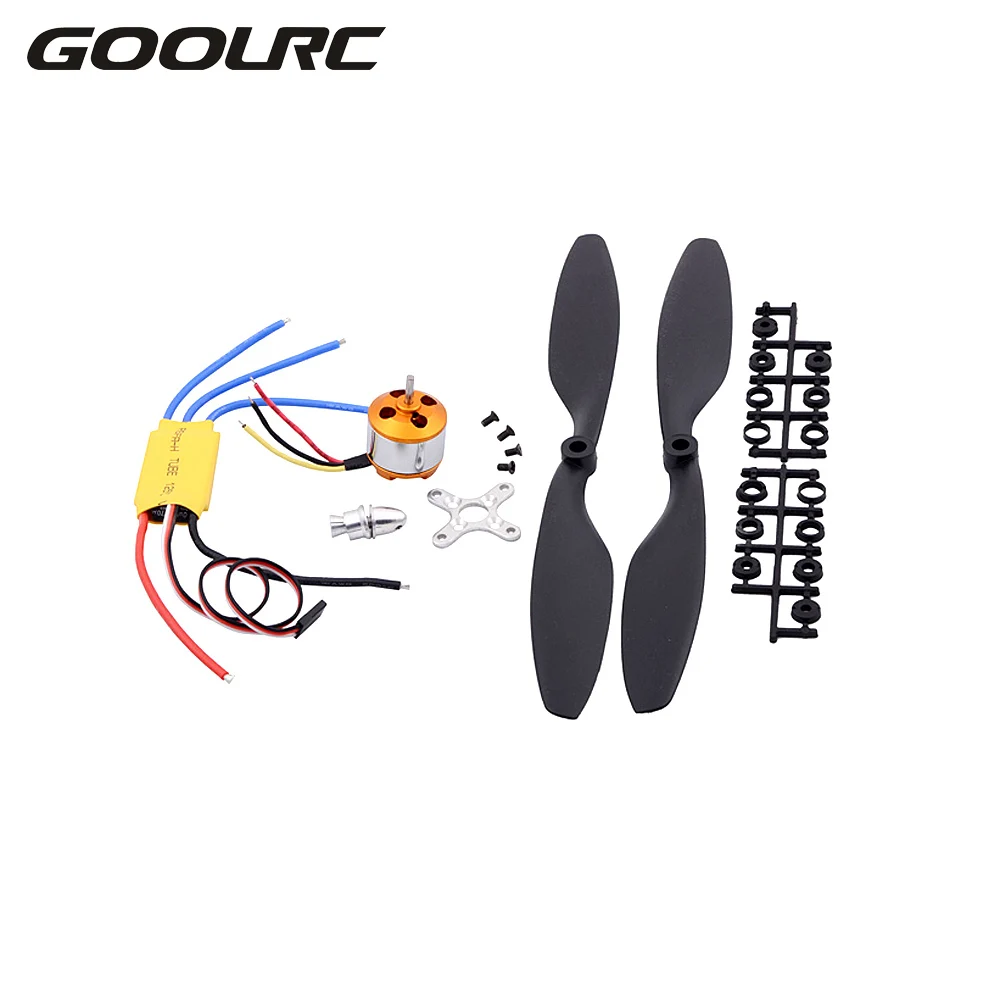 GOOLRC оригинальный A2212 1000KV бесщеточный двигатель с 30A ESC и пара 1045 Пропеллер для F450