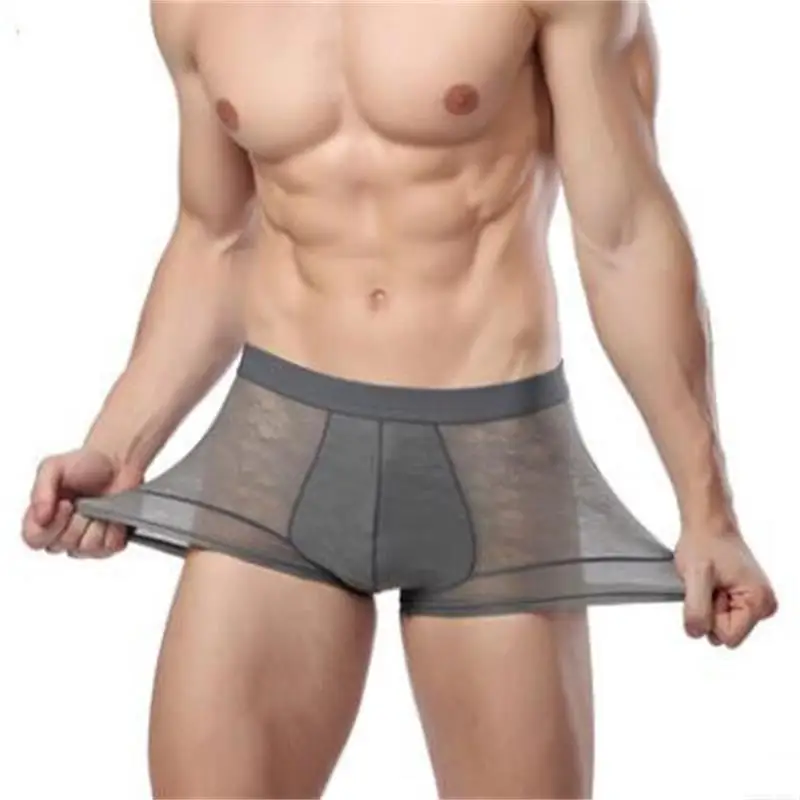 New ice silk fashion sexy breathable men boxer shorts ultra-thin fun solid color low waist homme boxer underwear
New ice silk fashion sexy breathable men boxer shorts ultra-thin fun solid color low waist homme boxer underwear