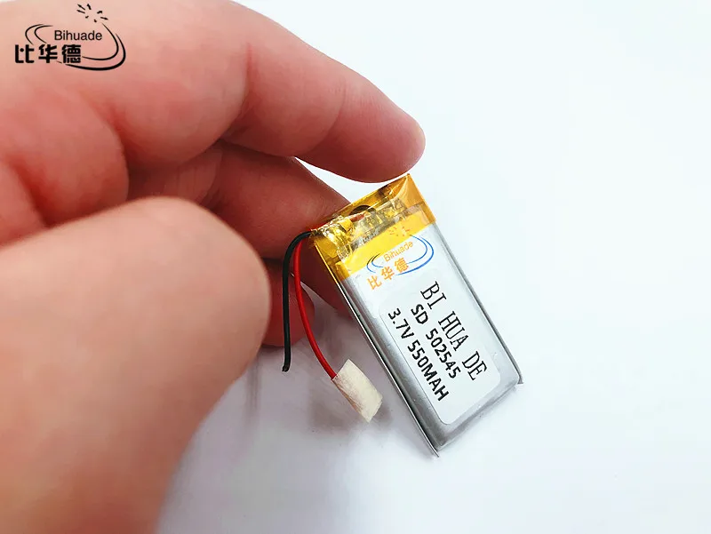 

Li-Po 1PCS 502545 3.7V 550mah Lithium polymer Battery With Protection Board For MP3 MP4 MP5 GPS Glass Digital Product