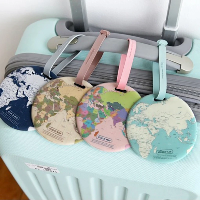 Fashion Map Luggage Tag Women Travel Accessories Silica Gel Suitcase ID Address Holder Baggage Boarding Tag Portable Label Bag
Fashion Map Luggage Tag Women Travel Accessories Silica Gel Suitcase ID Address Holder Baggage Boarding Tag Portable Label Bag