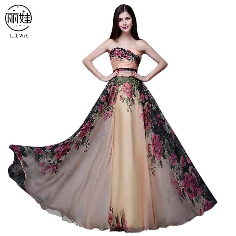 Vintage Chiffon Printing Strapless Long Evening Dress 2016 Robe De Soiree 2-16 Size Sexy Sleeveless Party Dresses Vestidos BV118
Vintage Chiffon Printing Strapless Long Evening Dress 2016 Robe De Soiree 2-16 Size Sexy Sleeveless Party Dresses Vestidos BV118